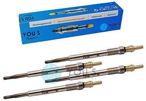 YOU.S Original 5960K6 Glühkerzen Länge 113,7 mm Spannung 5 V (4 Stück)