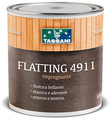 VERNICE FLATTING 0,75 LT INCOLORE BRILLANTE PROTEZIONE PER LEGNO TASSANI