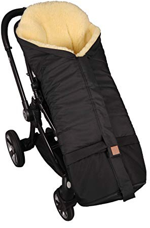 Kaiser 6721125 Kinderwagen Fußsack Jona 2in1, Black
