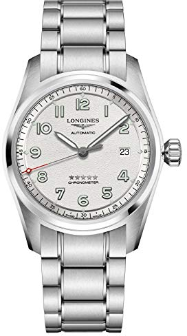 Longines orologio Spirit 40mm Argento automatico Acciaio L3.810.4.73.6