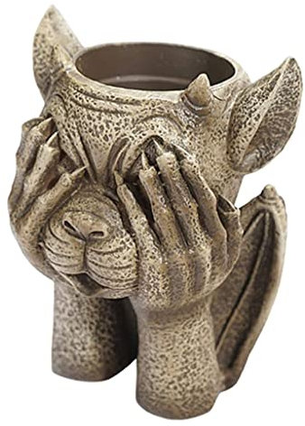 Tubayia Monster Sukkulenter Blumentöpfe Pflanze Kaktus Blumentopf für Garten Patio Terrasse Dekoration (Augen Bedecken)