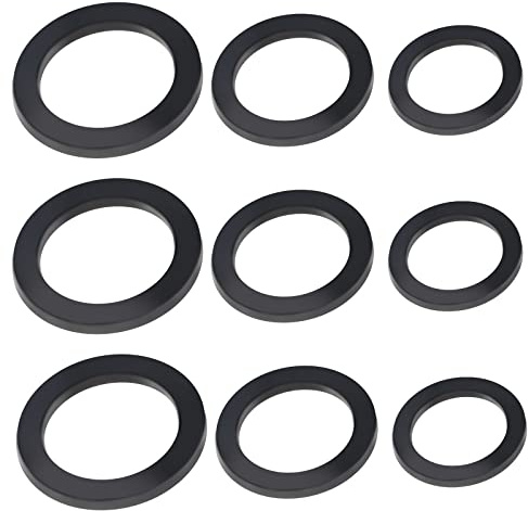 OTOTEC 30pcs Rondelles de Tuyau d'Arrosage en Caoutchouc, Joints Anneaux d'Étanchéité de Tuyau d'Eau, Robinet Connecteur, Accessoires pour Robinets d'Évier