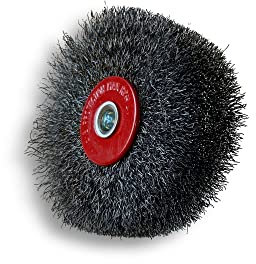 Lot de 10 brosses rotatives circulaires métalliques sur tige Ø 75 mm | Fil acier souple Ø 0,20 mm | Epaisseur 18 mm | 3 rangs |Pour perceuse ou visseuse à mandrin | Kibros 2675AV18x10