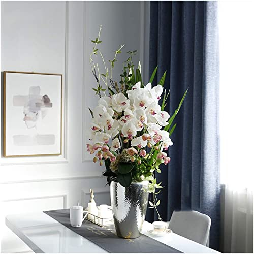 HRTC Kunstorchideen berühren realistische, natürliche Optik, künstliche Phalaenopsis-Blumen, künstliche Blumen, Pflanzenarrangement im Topf