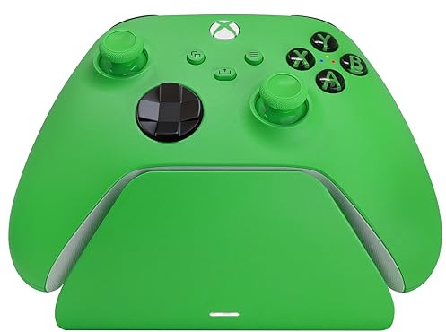 Razer Universelle Schnellladestation für Xbox Controller - (Universelle Kompatibilität, Magnetkontaktsystem, Passend zu jedem Xbox-Controller, Einhändige Navigation) Velocity Green