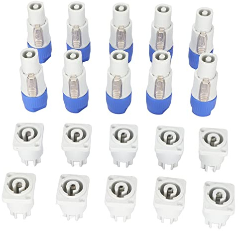 Connettori Powercon Maschio e Femmina a 3 Pin, Adattatore di Alimentazione per Altoparlanti Plug and Play Connettore di Alimentazione per Altoparlanti 250V 20A per Alimentazione