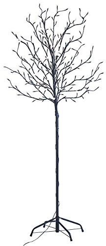 Lunartec großer Lichterbaum: LED-Deko-Baum mit 200 beleuchteten Knospen, Versandrückläufer (LED-Baum Blüten, für Garten, Kerze)