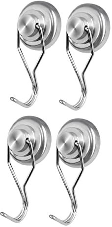 VASDEV 4pcs 360 Magnetic Hook Heavy Duty Magnetic Hooks Towel Hooks Purse Hook Magnetic Swivel Hooks Magnetic Purse Hook Magnetic Wall Hooks BBQ Tools Hooks Rotating Hooks Hanging Hook