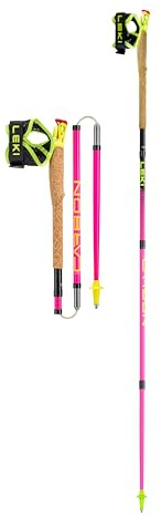 LEKI Ultratrail FX.One Trailrunningstöcke, neonpink-Black-Neonyellow, 125CM