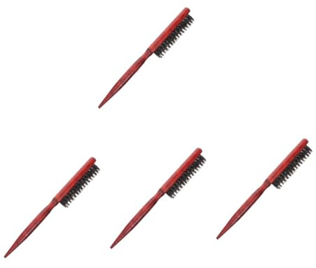 Didiseaon 4 Pièces Peigne Brosse à Crêper Pinceau Taquin Brosse à Poils De Sanglier Lissante à Cheveux Moelleuse à Lisse La Laine Pinceaux Aux Femmes Plastique