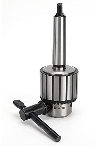 Llave de Portabrocas, Portabrocas para Destornillador de Impacto, Alta Eficiencia, 5-20 Mm, Acero 40 y Llave MTA3-B22 B22, Portabrocas, Adaptador de Portabrocas, Herramienta de