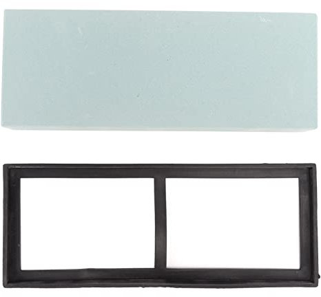 Sunicon Whetstone Pietra per affilare coltelli da cucina, 20x7,5x2,5 cm Accetta, coltello e affilacoltelli per ascia per casa, campo con base in plastica antiscivolo, supporta