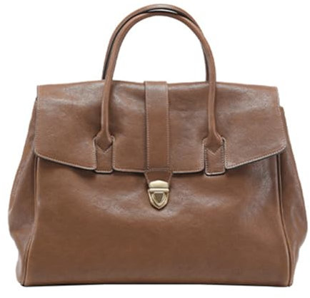Generisch Sac à main en cuir véritable pour femme - Grand sac à main pour femme - Sac à main en cuir, Marron S