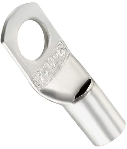 TA-VIGOR 20Pcs Copper Wire Lug, 8 AWG SC10-6 Cable Lugs Bolt Hole, Battery Cable Ends Eyelets Crimp Tubular Ring Terminals Connectors for Boat Car Electric Auto