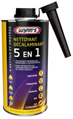 Wynn's Nettoyant Décalaminant Diesel - Nettoyage Profond des Injecteurs, Turbo, Vanne EGR & FAP - Lubrification & Protection du Système d’Alimentation - 1L