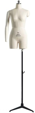 Generisch Schneiderpuppe Weibliche, Schneiderbüste Damenbüste mit Verstellbarem Stativständer für Bekleidungsgeschäfte, Schlafzimmer Boutique,Beige-80#