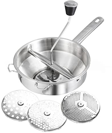 BESTYASH Presse-purée Manuel Mixeur De Cuisson En Acier Inoxydable, Poignée Polie Ergonomique, Agitateur Alimentaire Cuisine Et Maison, Ustensile Multifonction Pour Légumes Et Fruits