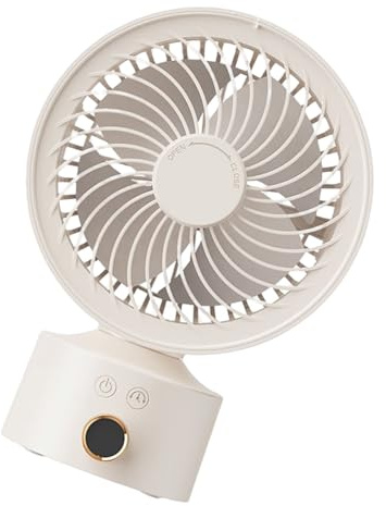 Piccolo ventilatore a circolazione d'aria portatile intelligente ventilatore da tavolo con timer 4000 mAh per flussi d'aria silenziosi e potenti a casa o al lavoro piccolo tavolo