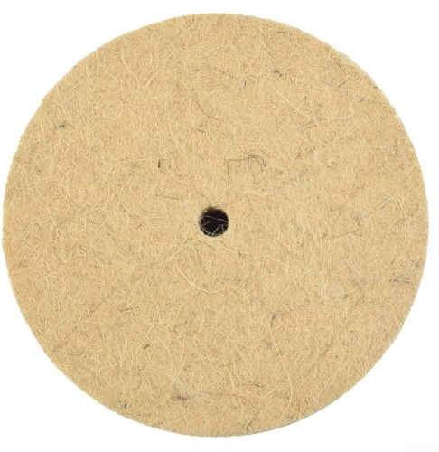 5Inch Buffing Wheel with Wool Felt for Effective Polishing of Stainless Steel, Copper and Glass