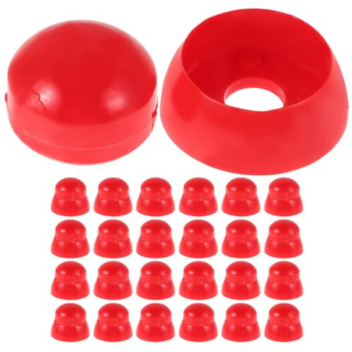 HOMSFOU Capuchons de Protection pour Écrous d'Aire de Jeux 25 Bouchons en Plastique Colorés Adaptés aux Balançoires et Structures Extérieures Sécurité Garçon et Filles Garantie