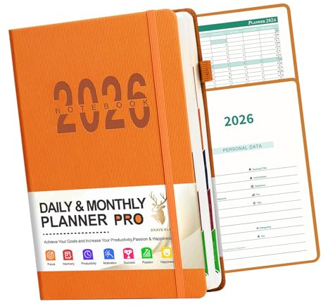 2026 Agenda Académica de Negocios Premium Papel Reciclable Sistema de seguimiento de tareas Cuaderno de gestión del tiempo