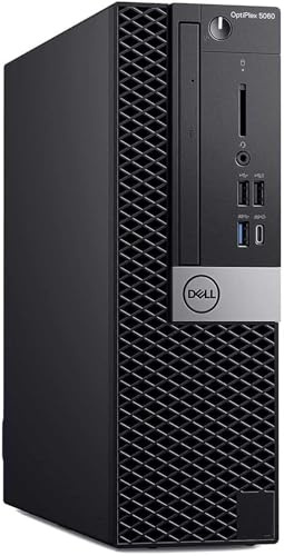 Dell Optiplex 5060 SFF Ordinateur de Bureau, Intel Core i7-8700T, 8 Go de RAM, 256 Go SSD, WiFi, Bluetooth, Clavier QWERTY américain, Windows 11 Pro (Reconditionné)