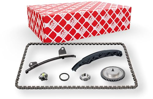 febi bilstein 109156 Steuerkettensatz für Nockenwelle, mit Gleitschienen und Kettenspanner, 1 Stück | Kompatibel mit: MAZDA 2, 3, 3, 3, 3 Stufenheck, 3 Stufenheck, 3 Stufenheck