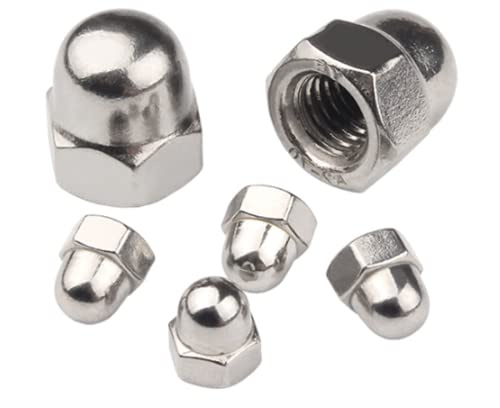 Feingewinde-Hutmuttern, Edelstahl-Hutmuttern, dekorative Muttern,M12 * 1,25 * 2St
