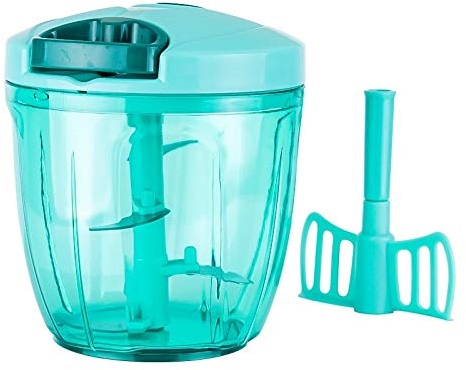 Tarea pesada 900ml estilo azul multifunción de alta velocidad de alta velocidad de la fruta de la trituradora de la trituradora de la carne de la carne de la carne cortadora del ajo del helicóptero