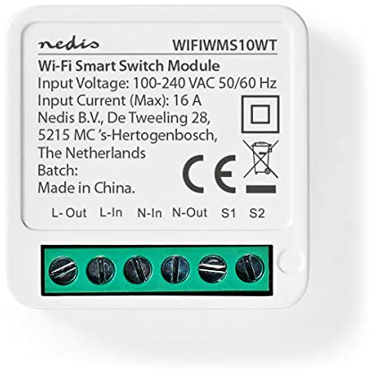Interrupteur d'allumage SmartLife - Wi-Fi - 3680 W - Connexion terminale - Application disponible pour: Android/IOS