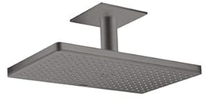 hansgrohe AXOR ShowerSolutions Kopfbrause 460/300 1jet, Deckenanschluss, 35277340, Farbe: Brushed Black Chrome