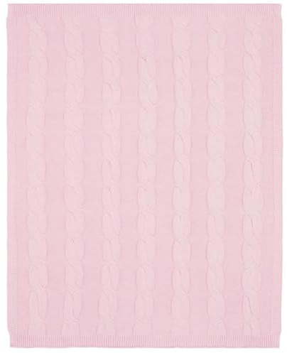 Ellepi Neonato coperta copertina per culla cotone next to me carrozzina neonata estiva passeggino leggera next2me (Treccia rosa)