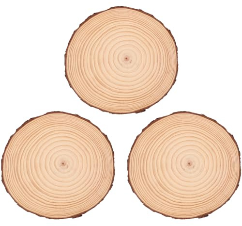 FUNOMOCYA Lot de 3 pierres rondes en bois japonaises pour extérieur, jardin, terrasse, marchepied