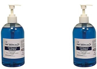 PBH Medical Anti-Bacterial Hand Soap - 500ml - 1 Bottle (Pack of 2)