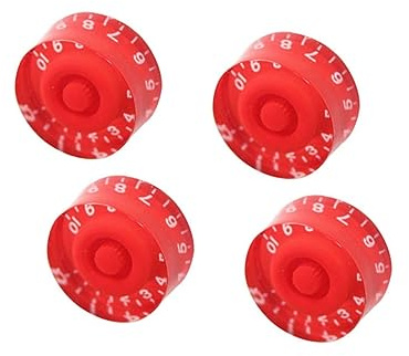 GOOHOCHY 4stücke -set Gitarrenknöpfe Lautstärkeregler Drehknöpfe Für Austausch Im Vintage-stil Rot