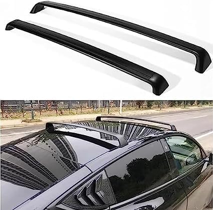 PURED 2 Stück Aluminium Relingträger Dachträger Dachgepäckträger für Tesla Model Y 2019-2022 2023 2024, Gepäcktransport Reisen Camping Crossbar Roof Racks