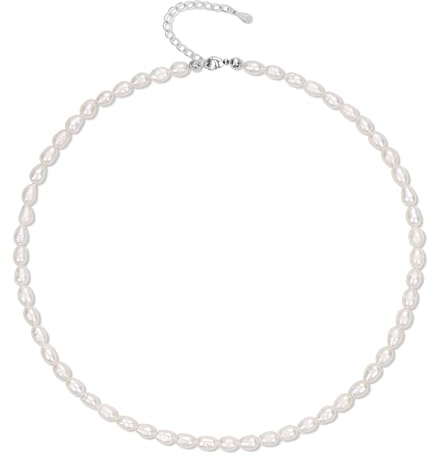 COAI Collana di Perle da Donna, Collana da Donna con Perle Coltivate d'Acqua Dolce