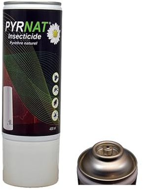 Insecticide à Base de Pyrèthre Végetal en Aérosol, 1x400ML, Anti-mouches, Moustiques, Punaise de Lit Efficace contre les insectes volants et rampants. (1)