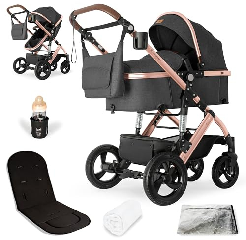 Bergsteiger Nizza Kombikinderwagen 3-in-1 Babywanne Buggy Sportsitz