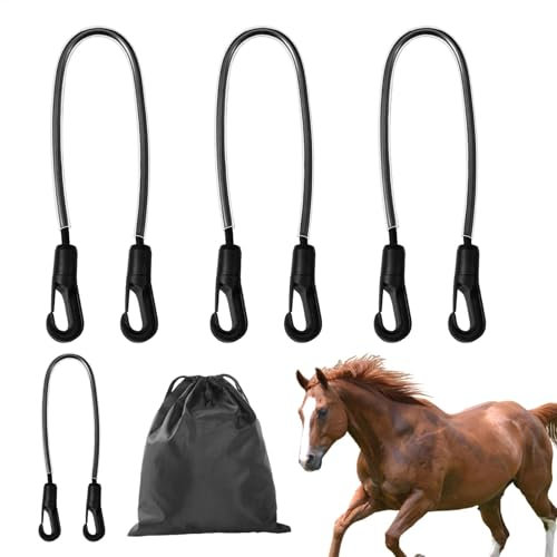 Generisch Horse Blanket Straps, Ersatzgurte Für Pferdedecken, Befestigungsgurte Mit Verstellbarem Verschluss, Hohe Belastbarkeit, Passt Zu Vielen Deckenmodellen, Komfortabel Und Leicht Zu Reinigen