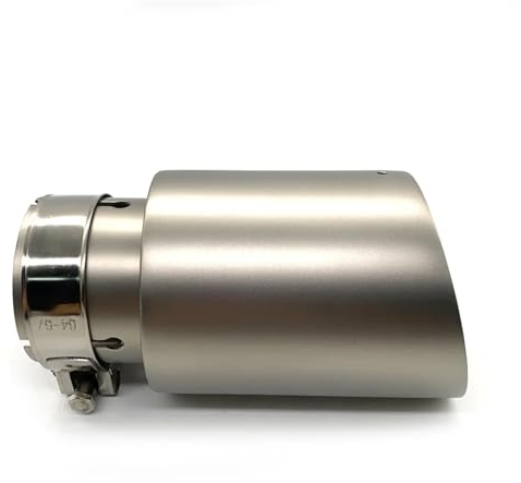 Endrohrblenden 1 STÜCKE 304 Matte Edelstahl Auto Universal Auspuff System Spitze Für Düse Einzigen Schalldämpfer Rohr Auto Auspuffblende(ID 54mm-OD 101mm)