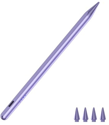 CMARS Nuova penna stilo per iPad (2018-2025) maggiore sensibilità con ricarica rapida Palm Rejection e sensibilità di inclinazione per iPad 6/7/8/9/10/A16, mini 5/6, Air 3/4/5/M2/M3, Pro M4/6/5/4/3/2