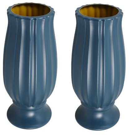 SOLUSTRE 2pezzi Vaso da Cimitero in Plastica Portafiori per Lapide Vaso Commemorativo per Composizioni Floreali da Esterno Resistente alle Intemperie