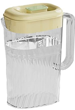 Juice Pitcher with Lid, 2.5L Fridge Water Dispenser, Ample Refreshment, Food Grade Cold Drink Jug, Sturdy Container, Large Capacity for Lemonade, Iced Tea, Cold Beverages