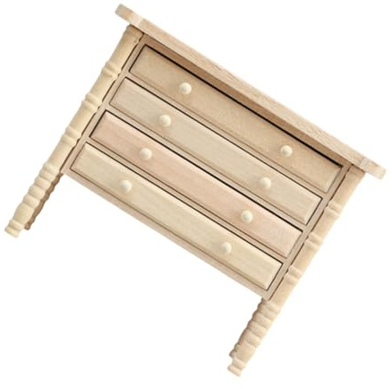 jojofuny Puppenhausmöbel Aus Holz Miniaturschrank Mit Schubladen Für Puppenhauszubehör Und Möbel Mini-holzschrank Zum Basteln Für Puppenhausdekoration Und Aufbewahrung Miniaturkommode