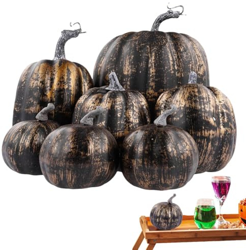 Fuskpumpor – 7 st miljövänligt skum, höstskördedekorationer, säsongsbetonad höstvisning | halloween tacksägelsebord bordsuppsats heminredning festival firande arrangemang