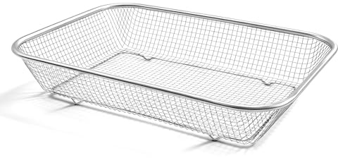 Runyu Tamis de jardin en métal - Passoire à sable - En acier inoxydable - Maille de 6 mm - Pour terre, sable, pierres, compost