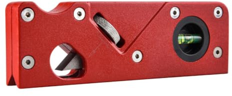 EXCEART Rabot à chanfreiner Rabot de finition Outil de rabotage en alliage d'aluminium et ABS rouge pour travaux de model-making projects et polissage