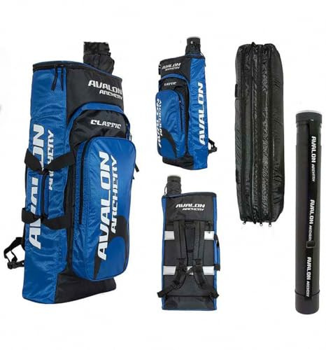 AVALON New Classic Rucksack für Recurvebogen | gepolstert aus robustem Nylon mit Pfeilröhre (60–100 cm) & Zubehörfächern