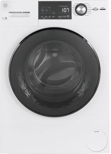 GE GFW148SSMWW Frontload Washer with Steam, 2.4 Cu. Ft. Capacity, White